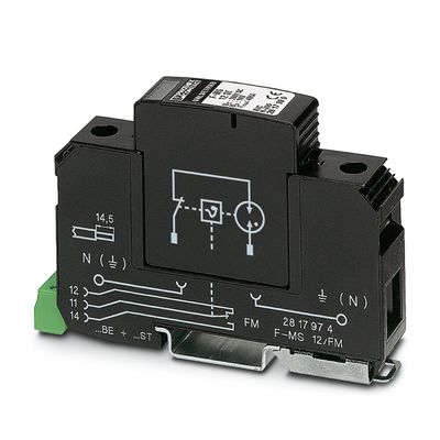 5V AC à 250V AC 2817974 F-MS 12/FM Protecteur contre les surtensions de type 2 avec et performance 2 pôles