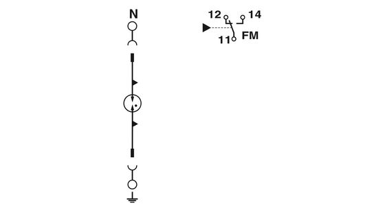5V AC à 250V AC 2817974 F-MS 12/FM Protecteur contre les surtensions de type 2 avec et performance 2 pôles