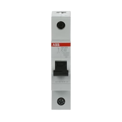 MCB SH201-C32 Disjoncteur miniature 1P 32A Adapté à diverses applications