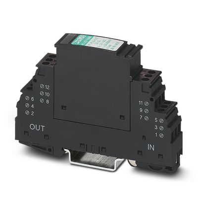 2819008 PT PE/S 1X2-24-ST prise de protection contre les surtensions à 2 pôles et tension nominale 24 V CA