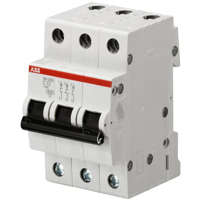 MCB SH203-D4 Disjoncteur miniature 3P D 4 A pour les systèmes de distribution d'énergie