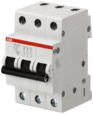 MCB SH203-D4 Disjoncteur miniature 3P D 4 A pour les systèmes de distribution d'énergie
