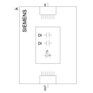 PLC 3SU1401-1MC60-1CA1 SIRIUS ACT PROFINET Module de borne avec LED 2DI en blanc