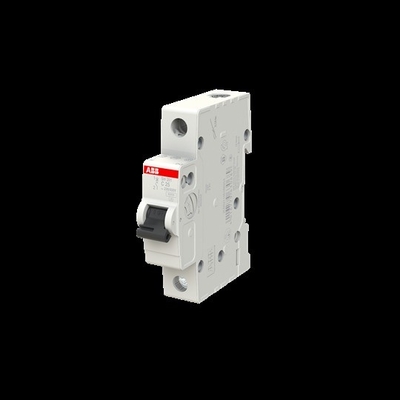 Protection du circuit MCB SH201-C25 Disjoncteur miniature 1P C 25 A avec courbe BCD C