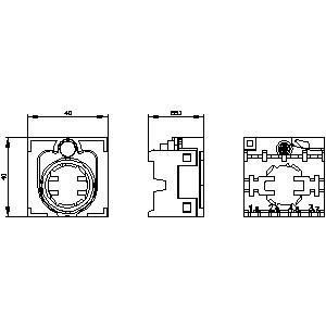 PLC 3SU1500-0BA10-0AA0 Plastique 4 places B SIRIUS Porteur de feuille de papier durable et de longue durée