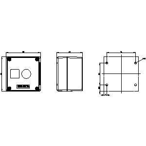 PLC 3SU1801-0AA00-0AB1 Enveloppe en plastique ronde de 22 mm pour un dispositif de commande de point de contrôle