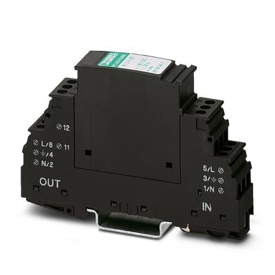 1 pôle 2839282 PT PT-BE/FM Base de protection contre les surtensions de type 3 avec tension nominale
