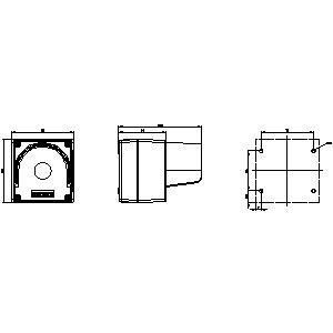PLC 3SU1801-0AA00-0AC2 22 mm boîtier jaune rond pour les dispositifs de commande et un point de commande