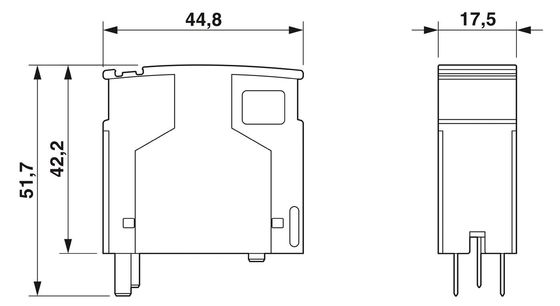 2839648 PT 2 1-S-48DC-ST Type 3 Protecteur contre les surtensions-Plug Voltage nominal 48 V AC 2 pôles