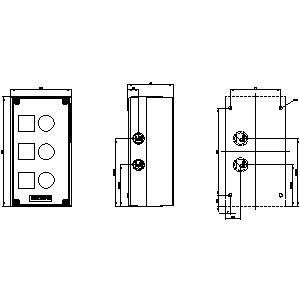 3SU1803-0AA00-0AB1 Enveloppes en plastique pour les surfaces Pas besoin de raccords 3 points de commande