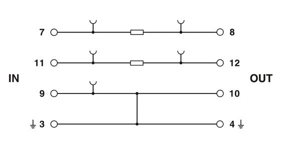 1 pôle 2856139 PT 2X1-BE Base de protection contre les surtensions Idéal pour les applications à courant alternatif 24 V