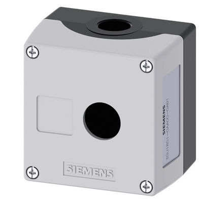 PLC 3SU1851-0AA00-0AB1 Emballage métallique durable pour appareils de commande ronds de 22 mm, haut gris