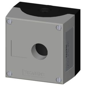 PLC 3SU1851-0AA00-0AB1 Emballage métallique durable pour appareils de commande ronds de 22 mm, haut gris