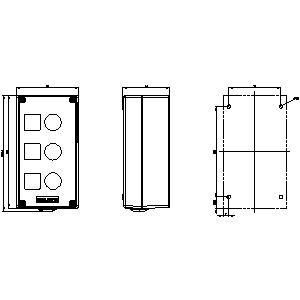 Surface Metal Matt PLC 3SU1853-0AA00-0AB1 Emballage SIRIUS ACT avec trois points de commande
