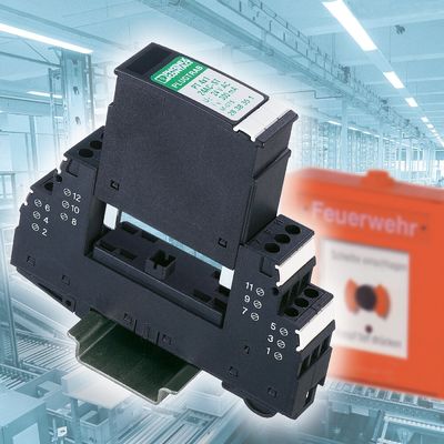 2858014 PT 4X1-48DC-ST prise de protection contre les surtensions pour les applications industrielles à courant continu de 48 V