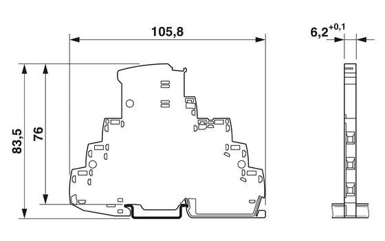 TTC-6-1X2-M-24DC-PT-I Protecteur contre les surtensions Facile à installer Voltage nominal 24 V CC