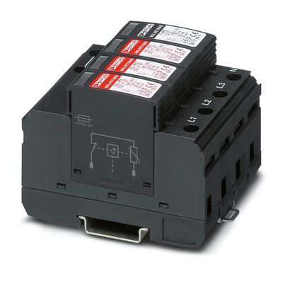 230V AC 4 pôles type 2 Protecteur contre les surtensions à l'intérieur de Phoenix Contact VAL-MS 230IT/3 1-FM