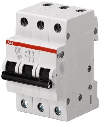 MCB SH203-B63 Disjoncteur miniature Nombre de pôle 3 B 63A Fréquence nominale Hz 50