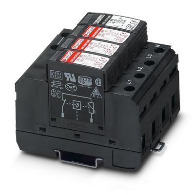 2858577 VAL-MS 320/3 1-FM Protecteur contre les surtensions de type 2 à 230 V AC à 4 pôles