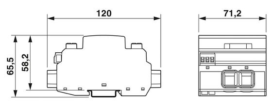 2905640 VAL-MB-T1/T2 1500DC-PV/2 V-FM Classe 1/2 Protègeur contre la foudre et les surtensions 4 pôles