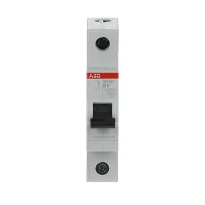 1P SH201-B6 Disjoncteur miniature B 6 A pour système de distribution électrique