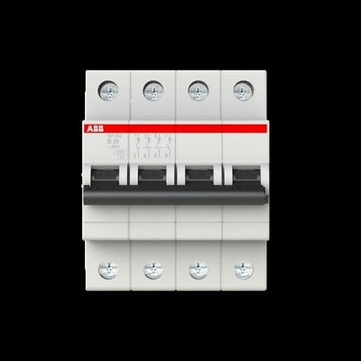 MCB SH204-B20 Disjoncteur miniature 4P 20A 220V 50Hz Voltage et fréquence nominale