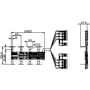 3KC9831-3 Kit d'alimentation électrique pour 3KC ATyS g ATSE 630A 4 pôles