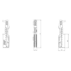 6ES7193-6BP20-0BA0 ET 200SP BaseUnit BU15-P16 A10 2B PLC pour les applications industrielles