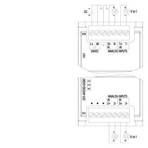 PLC 6ES7231-4HD32-0XB0 SM 1231 AI Module d'entrée analogique avec interface conviviale