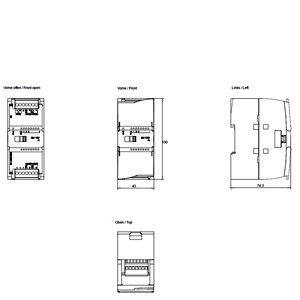 PLC 6ES7231-4HD32-0XB0 SM 1231 AI Module d'entrée analogique avec interface conviviale