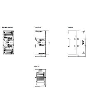 Modules d'entrée analogiques avancés 6ES7231-4HF32-0XB0 SM 1231 IA pour l'automatisation industrielle