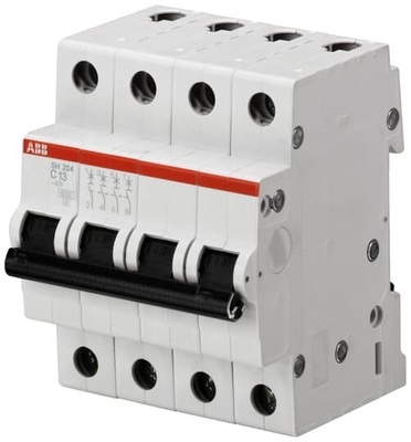 MCB SH204-D3 Disjoncteur miniature à courant nominal 3A 4P D 3A avec capacité de rupture