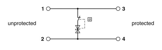 TTC-6-TVSD-D-24DC-UT-I Protecteur contre les surtensions par contact Phoenix 2 pôle Voltage nominal 24 V CC