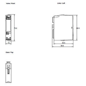 PLC 6ES7136-6DB00-0CA0 F-DQ HF 4x24VDC/2A Module électronique pour l'automatisation industrielle