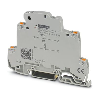TTC-6-TVSD-D-24DC-PT-I Phoenix Protecteur contre les surtensions de contact à 2 pôles Voltage nominal 24 V CC