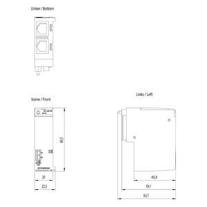 6ES7193-6AR00-0AA0 ET 200SP Adaptateur de bus RJ45 Adaptateur de bus hôte pour une intégration transparente