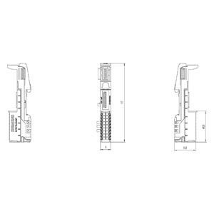 Siemens 6ES7193-6BP00-0DA1 ET 200SP BaseUnit BU15-P16 A0 2D/T Conçu pour le secteur industriel