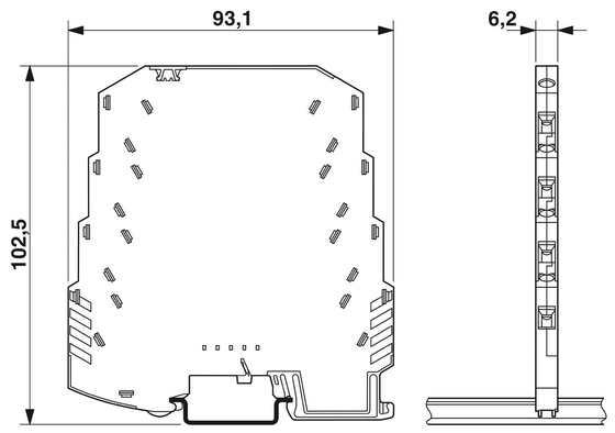 Numéro de pôle 2 2804649 LIT LIT 4X1-24 Phoenix Protecteur contre les surtensions par contact pour 24 V CC