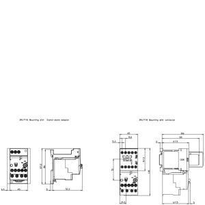 3RU7 Taille S00 Charge de contact 3RU7116-0EB0 Relais de surcharge avec 51,00 x 102,00 x 84,00 mm