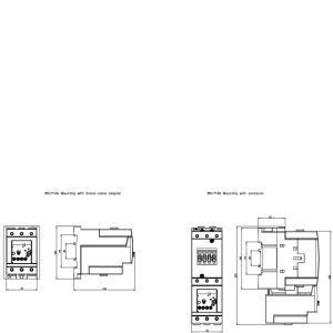 Relais de tension industriel 3RU7146-4HB0 avec taille théorique S3 76,50 x 112,00 x 129,00 mm