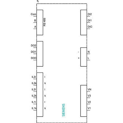 Appareil de surveillance de la puissance 7KM3120-1BA01-1EA0 de type affichage standard pour le compteur de panneau