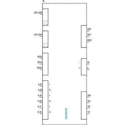 7KM PAC3220-1BA01-1EA0 Panneau d'affichage standard du dispositif de mesure pour la surveillance de la puissance