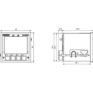 Dispositif de mesure de la tension de sortie standard 7KM PAC5200 pour la surveillance de la puissance
