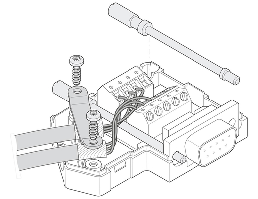 2799490 SUBCON-PLUS F2 Phoenix Contact D-SUB connecteur de bus pour l'automatisation industrielle