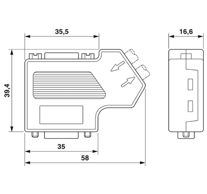2708999 SUBCON-PLUS-CAN/SC2 Phoenix Contact D-SUB connecteur de bus pour une installation facile