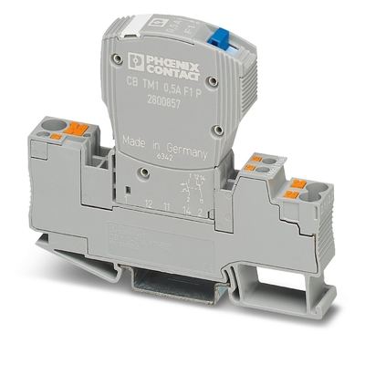 Contact Phoenix TM1 6A F1 P Dispositif thermique magnétique Détecteur de circuit 50V CC 5 pôles