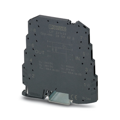 24V DC Voltage nominale 2 Protecteur contre les surtensions au pôle pour Phoenix Contact 2804649 LIT LIT 4X1-24