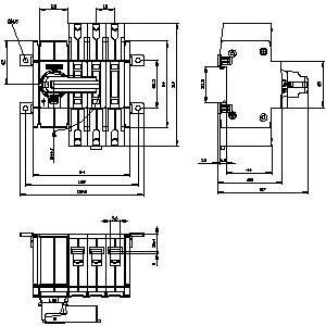 Disjoncteurs à commutateur d'arbre Siemens 3KD2232-2ME10-0 pour appareils de base jusqu'à 1600 A