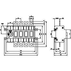 PLC 3KD3840-0NE10-0 SENTRON Déconnecteurs de commutateur d'arbre pour appareils de base jusqu'à 1600 A