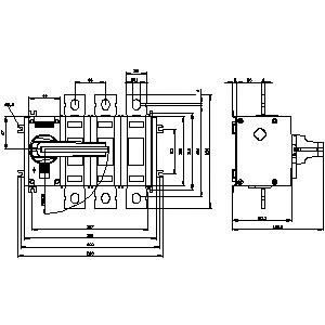 SENTRON 3KD jusqu'à 1600 A PLC 3KD4232-0PE10-0 Appareils de base Déconnecteurs de commutateur d'arbre